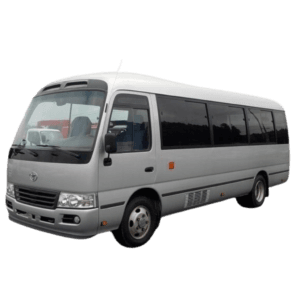 4c saloon coaster for rent a car in karachi